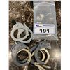 Image 1 : 3 PAIRS OF HANDCUFFS/NO KEY