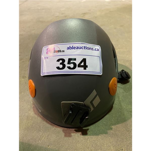 BLACK DIAMOND HELMET WITH GO PRO ATTACHMENT ABILITY