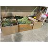 Image 1 : ASSORTED FAUX GREENERY & STRAW PRODUCTS