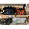 Image 4 : ASSORTED JUMPER CABLE CLIPS, BUNGEE WIRES, & TARP