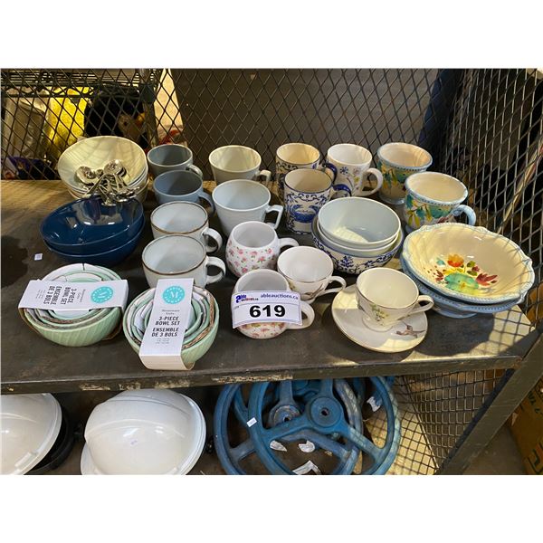 ASSORTED DISHWARE