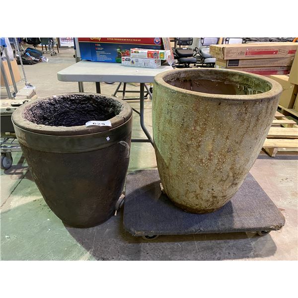 2 PLANTERS 25 1/2" TALL