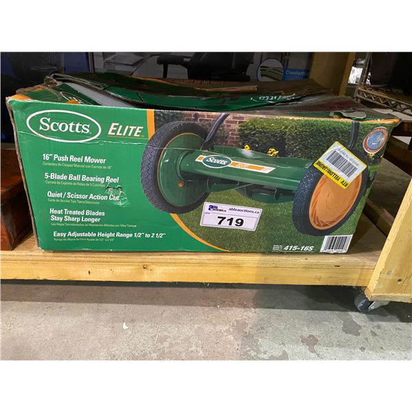 SCOTTS 16  ELITE PUSH REEL MOWER