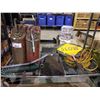 Image 1 : METAL GAS CANS, WHEEL CHOCKS, STOP/SLOW SIGN, 3-HEAD EXTENSION CORD