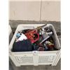 Image 1 : LARGE BIN OF ASSORTED TOOLS & MISC