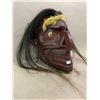 Image 2 : FIRST NATIONS HAND CARVED & PAINTED  BUKWAS MASKED SIGNED BY MORRIS JOHNNY WITH COPPER EYES & HORSE