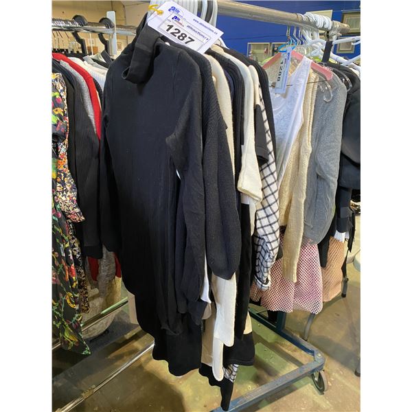 15 ASSORTED SIZE CLOTHING BRANDS INCLUDING; CLUB MONACO, WILFRED, MAJE, GOLDEN BY TNA, SANDRO, OAK