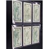 Image 2 : LOT OF 6 1954 CANADIAN $1 BILLS
