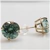 Image 2 : 14K GREEN MOISSANITE(4.5CT) EARRINGS