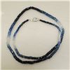 Image 2 : 10K NATURAL COLOR SAPPHIRE(10.95CT) NECKLACE