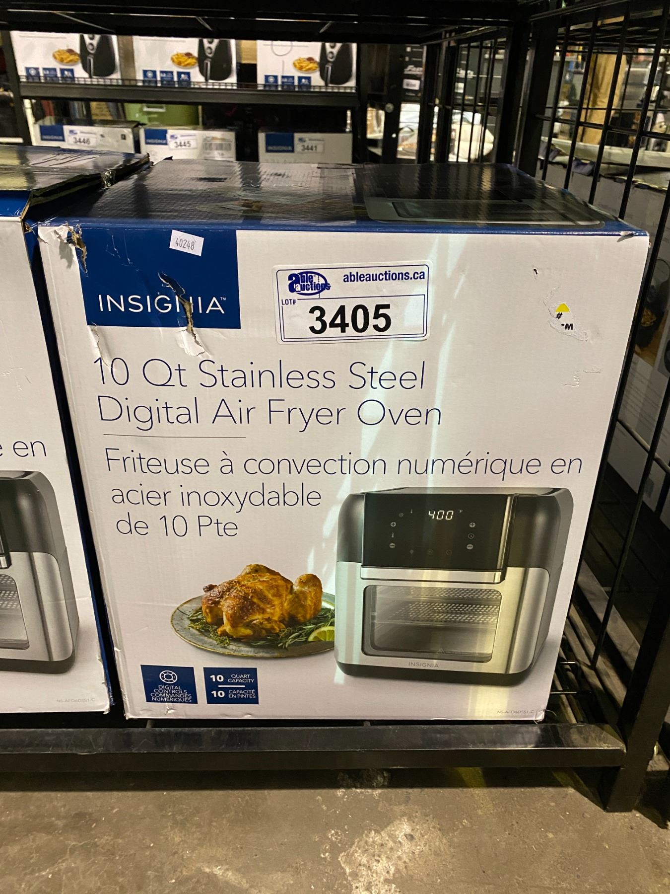 INSIGNIA 10 QT STAINLESS STEEL DIGITAL AIR FRYER - Able Auctions