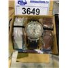 Image 2 : JOE RODEO DIAMOND WATCH WITH 2 BANDS (BLACK IS BROKEN)