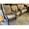 Image 2 : 3 PATIO CHAIRS WITH 2 THROW CUSHIONS