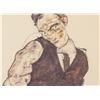 Image 3 : Egon Schiele Austrian Modernist Signed Linocut