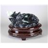 Image 2 : Chinese Hardstone Carved Turtle Figure w/ Stand