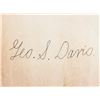 Image 2 : George Davis 1870-1940 American Autograph Card