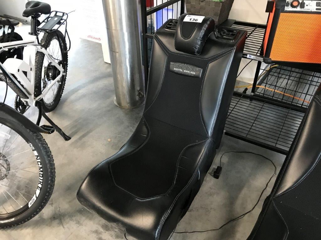 PYRAMAT DIGITAL WIRELESS RECHARGEABLE SOUND ROCKER GAMING CHAIR - Able