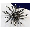 Image 1 : LARGE STERLING SILVER WIRE WRAP SUN BROOCH 24G