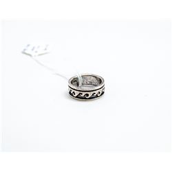 925 SILVER WAVE RING SIZE 7.75
