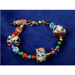 HAND PAINTED BEADED BRACELET