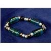 Image 1 : BLUE GLASS ART BRACELET