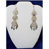 Image 1 : 925 SILVER CHANDELIER DROP EARRINGS