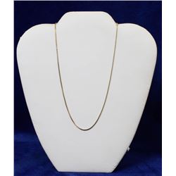 10K FINE YELLOW GOLD NECKLACE 14"