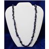 Image 1 : 34" LAPIS LAZULI BEADED NECKLACE