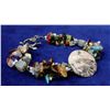 Image 1 : BEADED SEMI PRECIOUS STONE 7" BRACELET