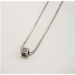 18" 925 SILVER SNAKE CHAIN WITH S CHARM