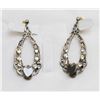 Image 1 : FASHION JEWELLERY DROP EARRINGS WITH BLACK HEARTS