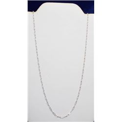 24" STERLING SILVER DECORATIVE LINK NECKLACE