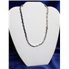 Image 1 : 925 SILVER NECKLACE WITH LAPIS LAZULI 16"