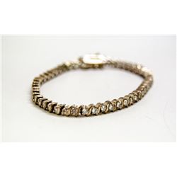 925 SILVER AND CUBIC TENNIS BRACELET