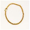 Image 1 : 10K GOLD ROPE BRACELET 7"