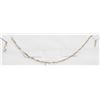 Image 1 : 10K WHITE GOLD SINGAPORE LINK BRACELET 7.5"