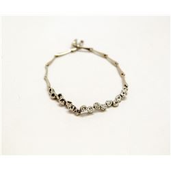 18K GOLD AND DIAMOND BRACELET 6"