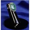 Image 1 : STERLING SILVER RING WITH MALACHITE STONE SIZE