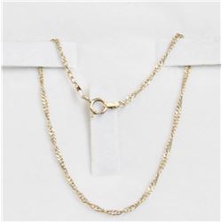 10K SINGAPORE CHAIN BRACELET 7"