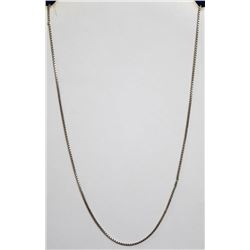 925 SILVER BOX CHAIN NECKLACE 18"