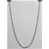Image 1 : 14K WHITE GOLD FIGARO CHAIN 20"
