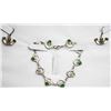 Image 1 : CLADDAGH 925 SILVER BRACELET WITH DROP EARRINGS