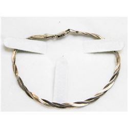 925 SILVER HERRINGBONE BRACELET 7"
