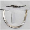 Image 1 : 925 SILVER BRAIDED HERRINGBONE BRACELET 7"
