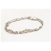 Image 1 : 925 SILVER AND CITRINE BRACELET  7.5"