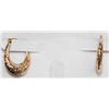 Image 1 : 14K YELLOW GOLD HOLLOW HOOP EARRINGS