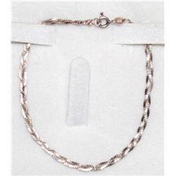 7" 925 SILVER SERPENTINE BRAIDED BRACELET