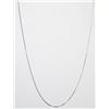 Image 1 : 18K WHITE GOLD BOX CHAIN 16"
