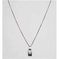 18" 925 SILVER NECKLACE WITH PENDANT
