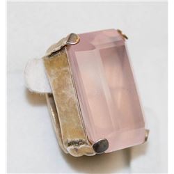 1" LONG PINK STONE PENDANT SLIDER